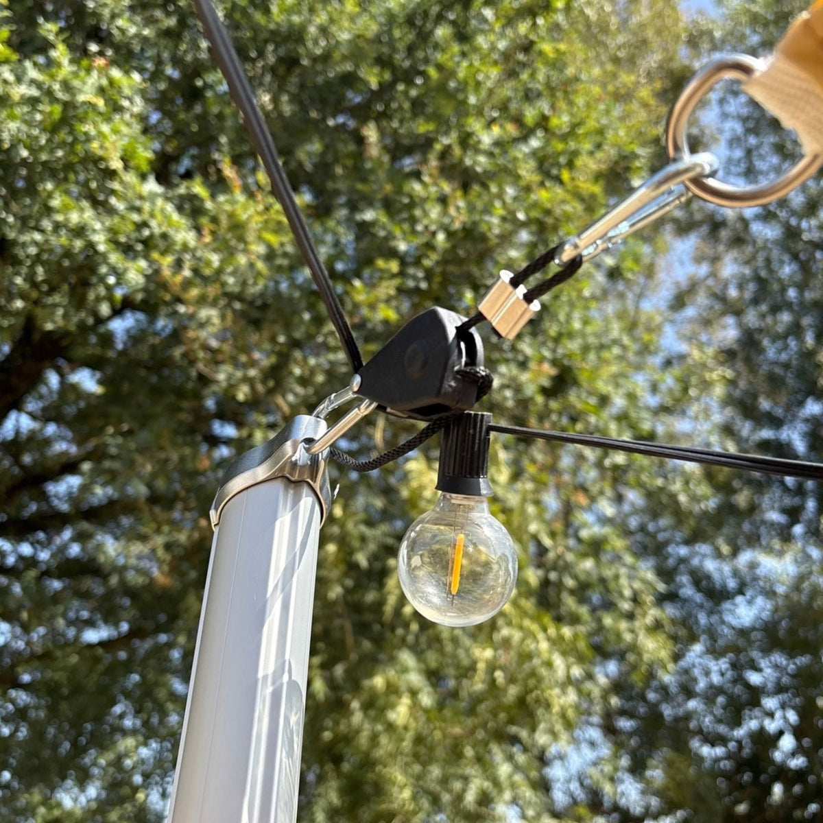 Spannseil mit Ratsche für Sonnensegel (4er-Set) – Bild 3