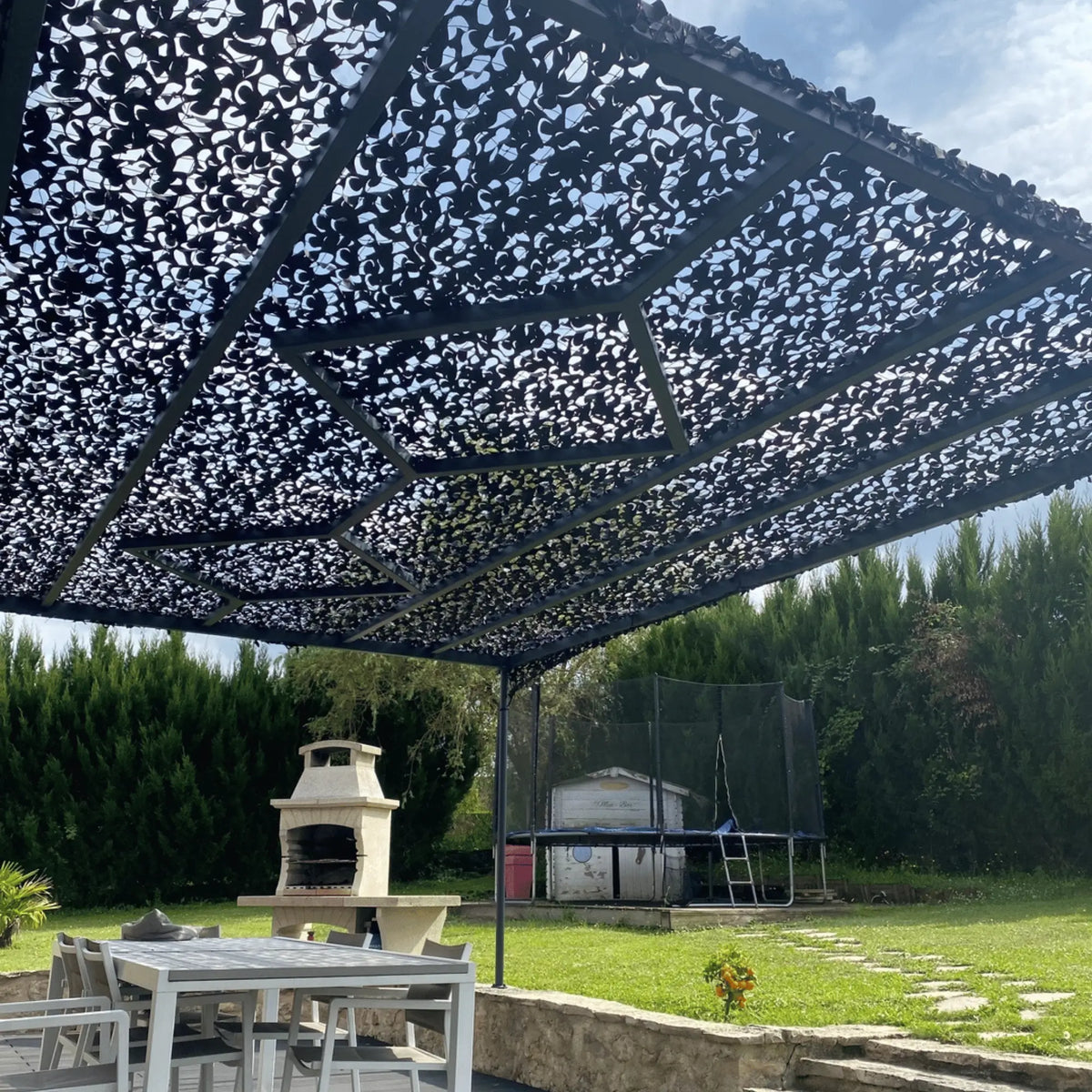 Tarnnetz Sonnensegel Schwarz – Bild 5