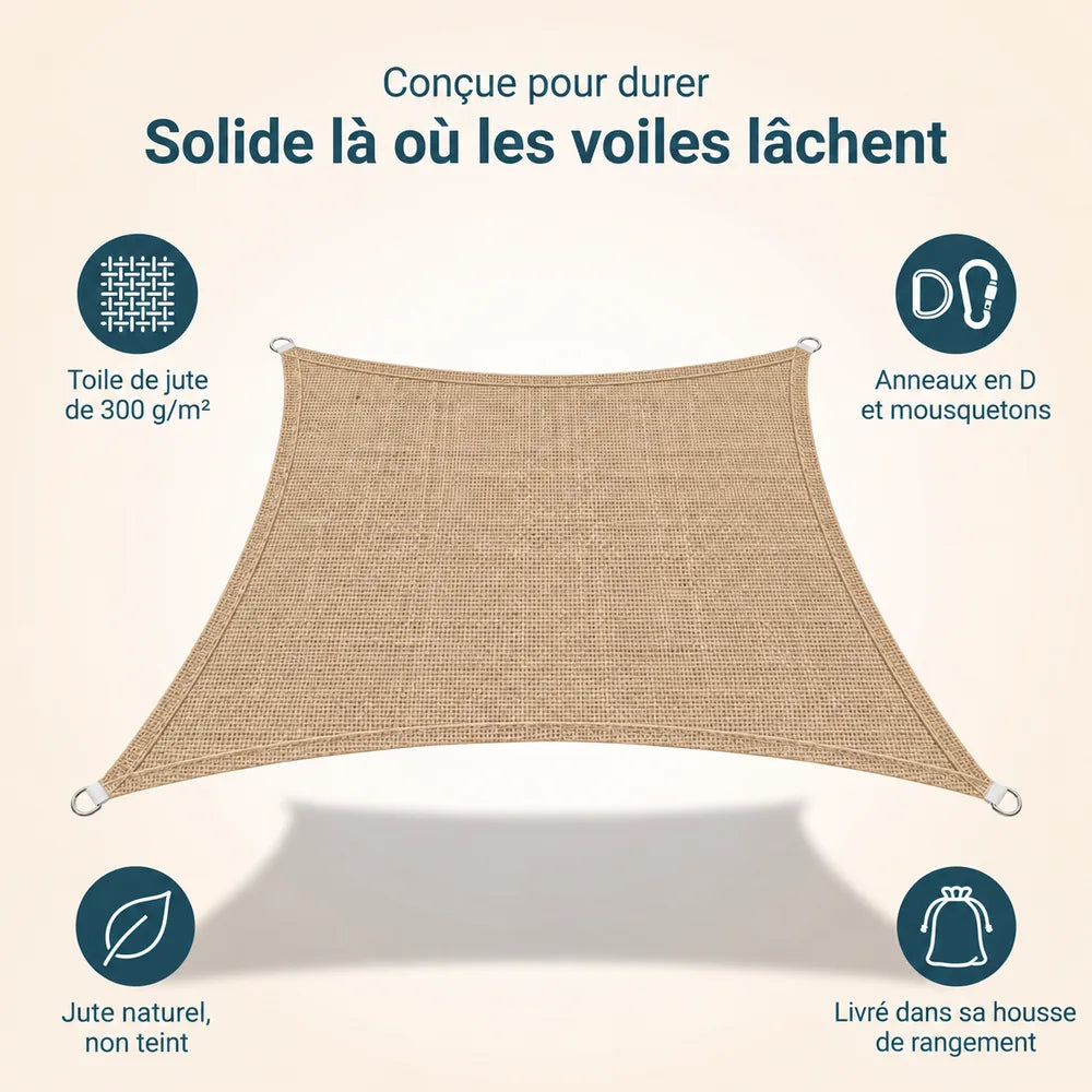 Sonnensegel Jute – Bild 6