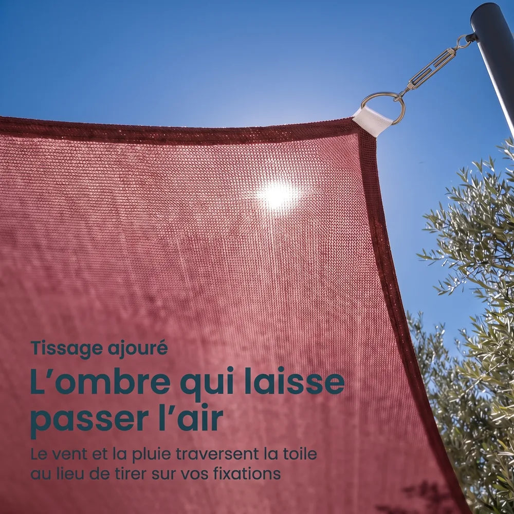 Sonnensegel Bordeaux – Bild 5