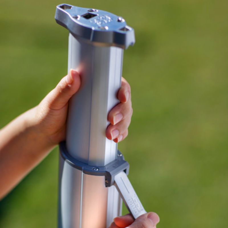 Sonnensegel Mast Teleskop aus Aluminium – Bild 3