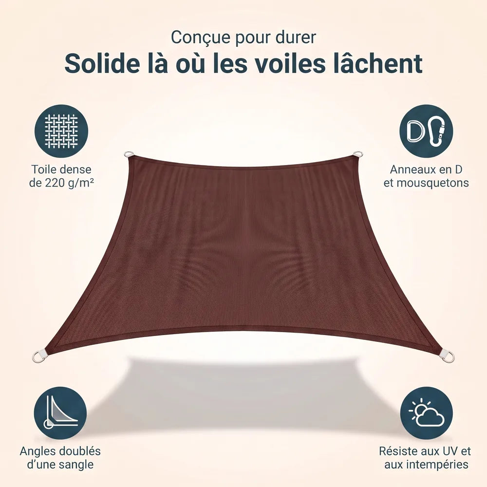 Sonnensegel Bordeaux – Bild 7